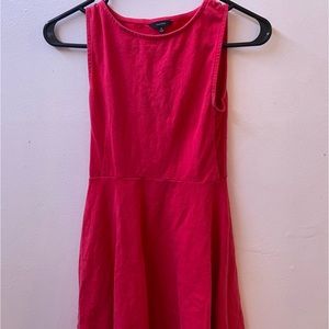Aritzia Talula hot pink fit and flare dress size XS